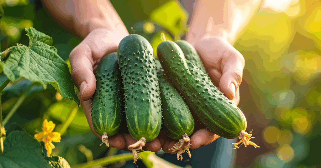 cucumbers are great homegrown vegetables 