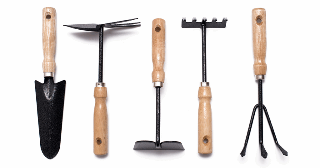 Clean tools help prevent garden pests and diseases from taking hold!