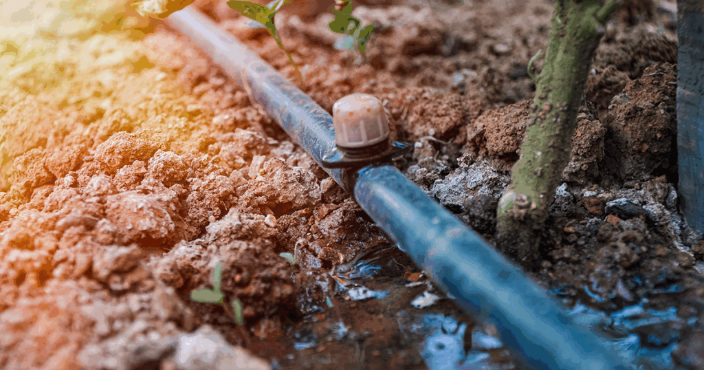 Beat the heat with soaker hoses running throughout your garden!