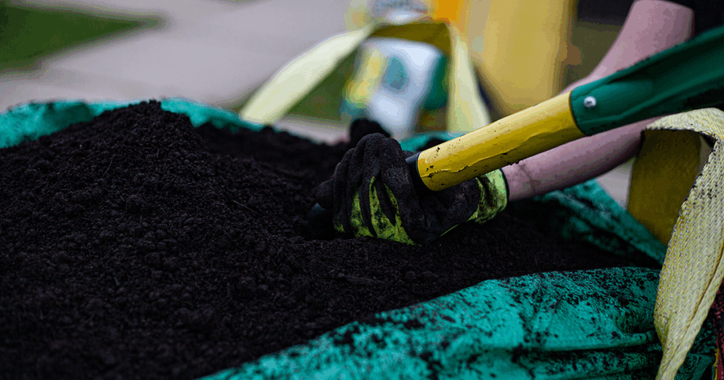 Beautiful, rich Black Garden Soil from BigYellowBag
